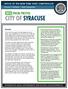 CITY OF SYRACUSE 2013 FISCAL PROFILE OFFICE OF THE NEW YORK STATE COMPTROLLER. Overview. Thomas P. DiNapoli State Comptroller