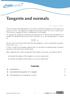 Tangents and normals