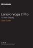 Lenovo Yoga 2 Pro 13 inch Display User Guide