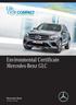 Environmental Certificate Mercedes-Benz GLC
