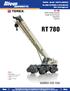 RT 780. RT 780 80 USt Lifting Capacity Rough Terrain Cranes Datasheet Imperial. Features