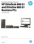 HP EliteDesk 800 G1 and EliteOne 800 G1 Business PCs