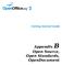 Getting Started Guide. Appendix B Open Source, Open Standards, OpenDocument