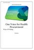 One Voice for Health Procurement