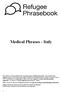 Medical Phrases - Italy