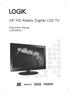19 HD Ready Digital LCD TV. Instruction Manual L19DIGB10