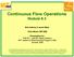 Continuous Flow Operations Module 8.3