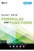 FORMULAS and FUNCTIONS