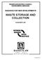 WASTE STORAGE AND COLLECTION