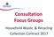 Consultation Focus Groups. Household Waste & Recycling Collection Contract 2017