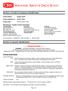 Material Safety Data Sheet