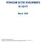 PETROLEUM SECTOR DEVELOPMENTS IN EGYPT