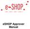 eshop Approver Manual