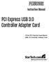 PCI Express USB 3.0 Controller Adapter Card