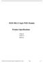 IEEE 802.11 b/g/n WiFi Module. Product Specifications
