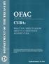 CUBA: ABOUT U.S. SANCTIONS AGAINST CUBA. Updated January 24, 2012