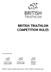 BRITISH TRIATHLON COMPETITION RULES