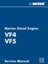 Marine Diesel Engine VF4 VF5 VF4.140E VF4.170E VF5.220E VF5.250E. Service Manual