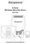 6 Zone Wireless Security Alarm