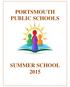 PORTSMOUTH PUBLIC SCHOOLS