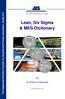 Lean, Six Sigma & MES Dictionary