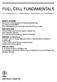 FUEL CELL FUNDAMENTALS