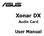 Xonar DX. Audio Card. User Manual