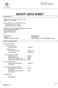 SAFETY DATA SHEET. 1. Identification. 2. Hazard(s) identification. Version: 1.0 Revision Date: 09/03/2015