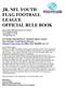 JR. NFL YOUTH FLAG FOOTBALL LEAGUE OFFICIAL RULE BOOK