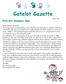 Gatelot Gazette. From Mrs Kleinman s desk