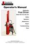 Operator s Manual. Hydraulic Post Driver. Model HD-10 & HD-10-H. Safety. Operation. Maintenance. Repair. Troubleshooting. Parts
