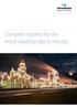 Complete systems for the wood-based products industry