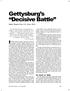 Gettysburg s Decisive Battle