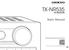 TX-NR535. Basic Manual AV RECEIVER. Advanced Manual found here. http://www.onkyo.com/manual/txnr535/adv/en.html