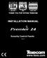 THANK YOU FOR VOTING TEXECOM INSTALLATION MANUAL. Security Control Panels. Issue 2