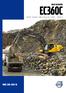 EC 360C VOLVO EXCAVATOR. 84,670 87,540 lb, 288 hp [Serial No. 115001~, 145001~]