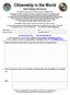 Citizenship in the World Merit Badge Workbook