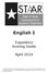 English I. Expository Scoring Guide. April 2014