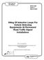 Siting Of Inductive Loops For Vehicle Detecting Equipments At Permanent Road Traffic Signal Installations