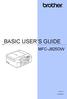 BASIC USER S GUIDE MFC-J825DW. Version 0 UK/IRE/GEN