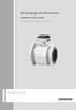 Electromagnetic flowmeters SITRANS F M MAG 5100 W. Operating Instructions 11/2010 SITRANS F