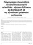 Polymyalgia rheumatica a obrovskobunková arteritída - význam faktorov podieľajúcich sa na závažnosti priebehu ochorenia