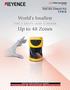 Up to 48 Zones. World's Smallest TYPE 3 SAFETY LASER SCANNER. PLd SIL2. Category3. Type3. Safety Laser Scanner. SZ Series