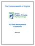 The Commonwealth of Virginia. P3 Risk Management Guidelines
