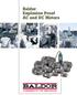 Baldor Explosion Proof AC and DC Motors