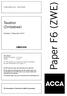 Paper F6 (ZWE) Taxation (Zimbabwe) Tuesday 2 December 2014. Fundamentals Level Skills Module. The Association of Chartered Certified Accountants