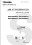 FILE NO. SVM-04054-(1) SERVICE MANUAL AIR CONDITIONER SPLIT WALL TYPE RAS-24UKHP-E3 / RAS-24UAH-E3-1 RAS-18UKHP-E3 / RAS-18UAH-E3-1.