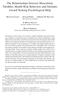 The Relationships between Masculinity Variables, Health Risk Behaviors and Attitudes toward Seeking Psychological Help