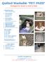 Quilted Washable PET PADS Packaged for Retail or Sold in Bulk