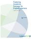 Fostering Academic Success for English Learners